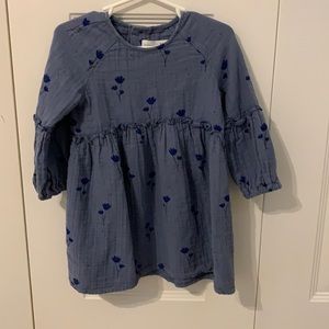 Blue Zara dress 3-4T